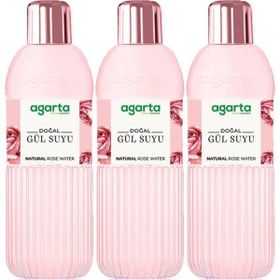 Agarta Doğal 3x400 ml Gül Suyu