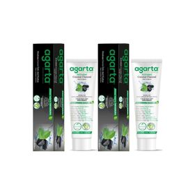 Agarta Doğal Aktif Karbonlu 2x100 ml Diş Macunu