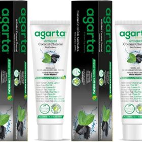 Agarta Doğal Aktif Karbonlu 2x100 ml Diş Macunu