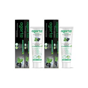 Agarta Doğal Aktif Karbonlu 2x100 ml Diş Macunu