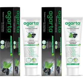 Agarta Doğal Aktif Karbonlu 2x100 ml Diş Macunu