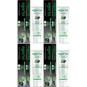 Agarta Doğal Aktif Karbonlu 4x100 ml Diş Macunu