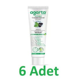 Agarta Doğal Aktif Karbonlu 6x100 ml Diş Macunu