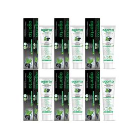 Agarta Doğal Aktif Karbonlu 6x100 ml Diş Macunu
