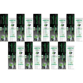 Agarta Doğal Aktif Karbonlu 9x100 ml Diş Macunu