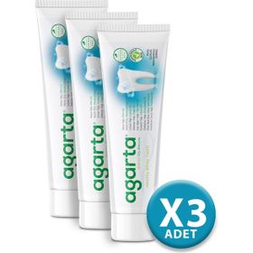 Agarta Doğal Bitki Özlü Florürsüz 3x100 ml Diş Macunu