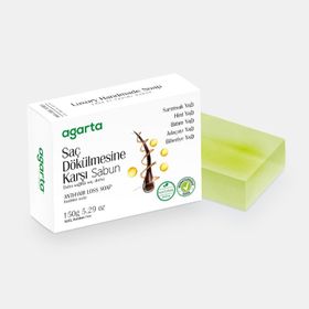 Agarta Doğal El Yapımı 6 x 150 gr Dökülme Karşıtı Saç Sabunu
