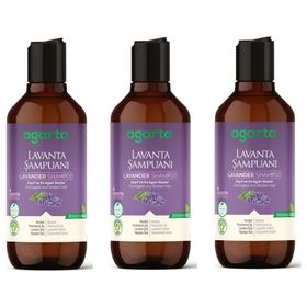 Agarta Doğal Lavanta 400 ml 3 Adet Şampuan
