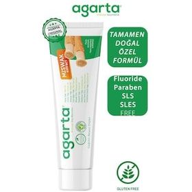Agarta Doğal Misvak Özlü Florürsüz 2x100 ml Diş Macunu + 20 ml Argan Kremi