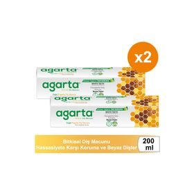 Agarta Doğal Propolisli Florürsüz 2x100 ml Diş Macunu