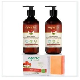 Agarta Doğal Reishi 2x400 ml Şampuanı