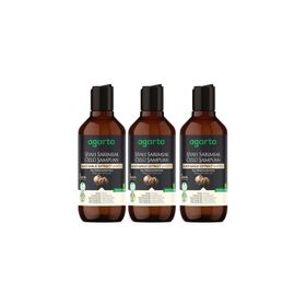 Agarta Doğal Siyah Sarımsak Özlü 3x400 ml Keratin Şampuanı