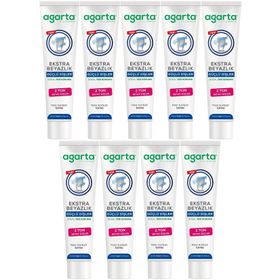 Agarta Doğal Tam Koruma Ekstra Beyazlık Güçlü Dişler 9x75 ml Diş Macunu