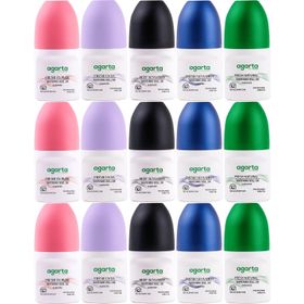Agarta Fresh Flower-Lycia-Patchouli Deep-Sensation-Natural 15x50 ml Kadın Roll-On Karma Set
