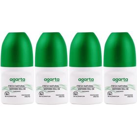 Agarta Fresh Natural 4x50 ml Doğal Unisex Roll On