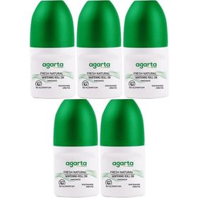 Agarta Fresh Natural 5x50 ml Doğal Unisex Roll On