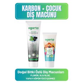 Agarta Karbon 100 ml +75 ml Çocuk Diş Macunu