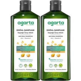 Agarta Kepek Karşı Etkili 2x400 ml Doğal Şampuan