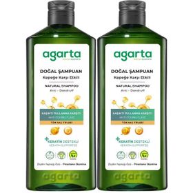Agarta Kepek Karşı Etkili 2x400 ml Doğal Şampuan