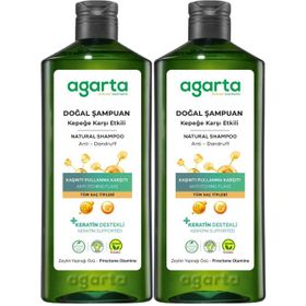 Agarta Kepek Karşı Etkili 2x400 ml Doğal Şampuan