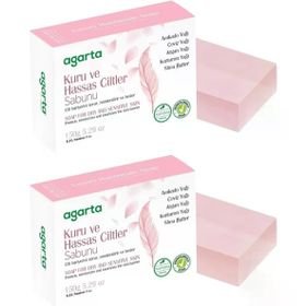 Agarta Kuru ve Hassas Ciltler 2x150 gr El Yapımı Doğal Sabun