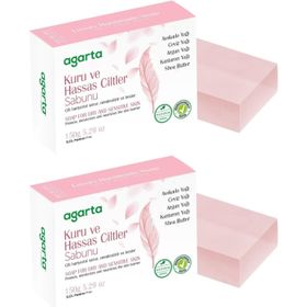 Agarta Kuru ve Hassas Ciltler 2x150 gr El Yapımı Doğal Sabun