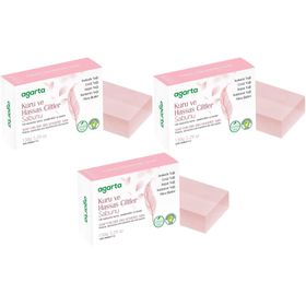 Agarta Kuru ve Hassas Ciltler 3x150 gr El Yapımı Doğal Sabun