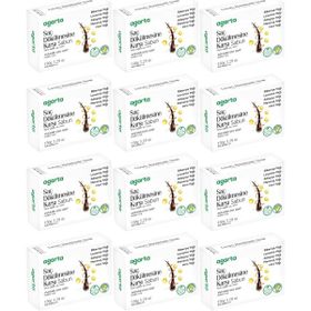 Agarta Saç Dökülmesine Karşı 12x150 gr El Yapımı Doğal Sabun