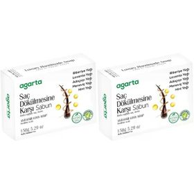 Agarta Saç Dökülmesine Karşı 2x150 gr El Yapımı Doğal Sabun