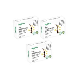 Agarta Saç Dökülmesine Karşı 3x150 gr El Yapımı Doğal Sabun