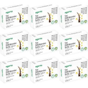 Agarta Saç Dökülmesine Karşı 9x150 gr El Yapımı Doğal Sabun