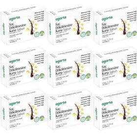 Agarta Saç Dökülmesine Karşı 9x150 gr El Yapımı Doğal Sabun