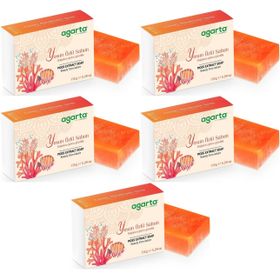 Agarta Yosun Özlü 5x150 gr El Yapımı Doğal Sabun