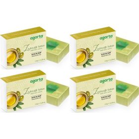 Agarta Zeytinyağlı 4x150 gr El Yapımı Doğal Sabun