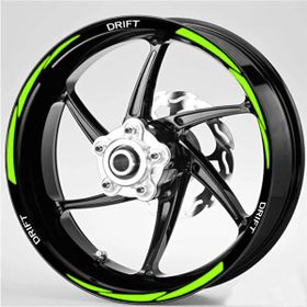 Agdeniz Beyaz-Fıstık Yeşili Drift Uyumlu Motosiklet Jant Şeridi