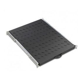 AGER AA-HRR60-A-S1 Dikili Tip 19 inç 1U D600MM İçin Ağır Hizmet Tipi Hareketli Siyah Raf Modülü
