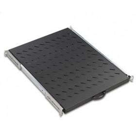 AGER AA-HRR60-A-S1 Dikili Tip 19 inç 1U D600MM İçin Ağır Hizmet Tipi Hareketli Siyah Raf Modülü