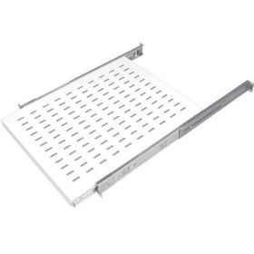 AGER AA-HRR80-A-B1 Dikili Tip 19 inç 1U D800 mm İçin Ağır Hizmet Tipi Hareketli Beyaz Raf Modülü