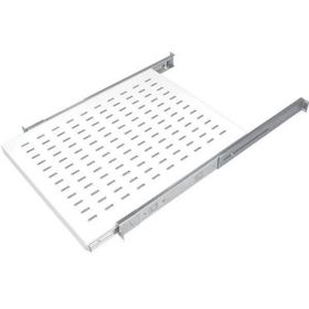 AGER AA-HRR80-A-B1 Dikili Tip 19 inç 1U D800 mm İçin Ağır Hizmet Tipi Hareketli Beyaz Raf Modülü