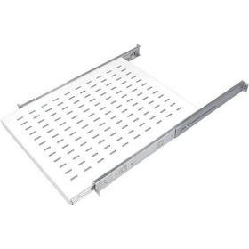 AGER AA-HRR80-A-B1 Dikili Tip 19 inç 1U D800 mm İçin Ağır Hizmet Tipi Hareketli Beyaz Raf Modülü