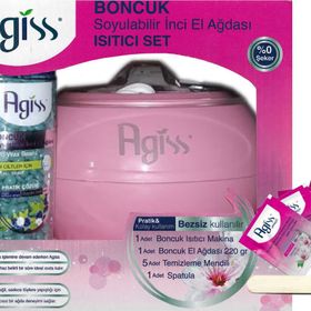 Agiss Boncuk Soyulabilir İnci El Ağdası Isıtıcı Set