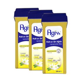 Agiss Limon Kuru Ciltler İçin 3x100 ml Roll-On Sir Ağda