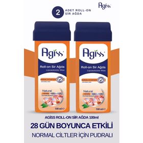 Agiss Natural Normal Ciltler 2x100 ml Roll-On Sir Ağda
