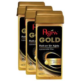 Agiss Roll-On Gold 3x100 ml Sir Ağda