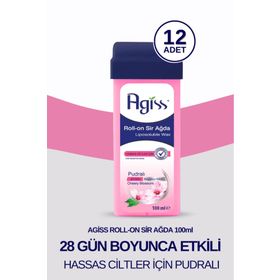 Agiss Roll-On Hassas Ciltler 12x100 ml Pudralı Sir Ağda