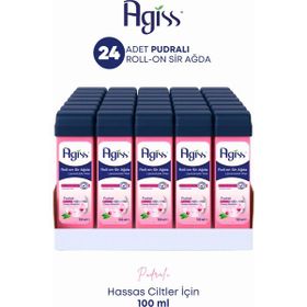 Agiss Roll-On Hassas Ciltler 24x100 ml Pudralı Sir Ağda
