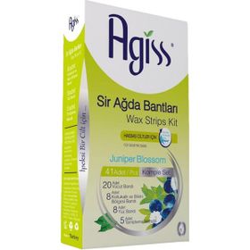Agiss Vücut Koltuk Altı Bikini ve Yüz Bölgesi 41'li Hassas Ciltler İçin Sir Ağda Bantları