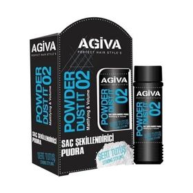 Agiva 02 Siyah Sert Tutuş Saç Pudrası