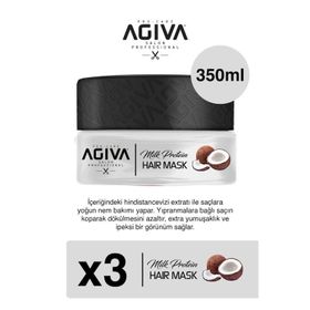 Agiva 3x350 ml Milk Protein Saç Maskesi