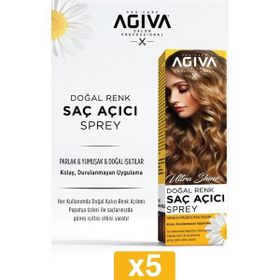 Agiva 5x150 ml Doğal Renk Açıcı Saç Spreyi